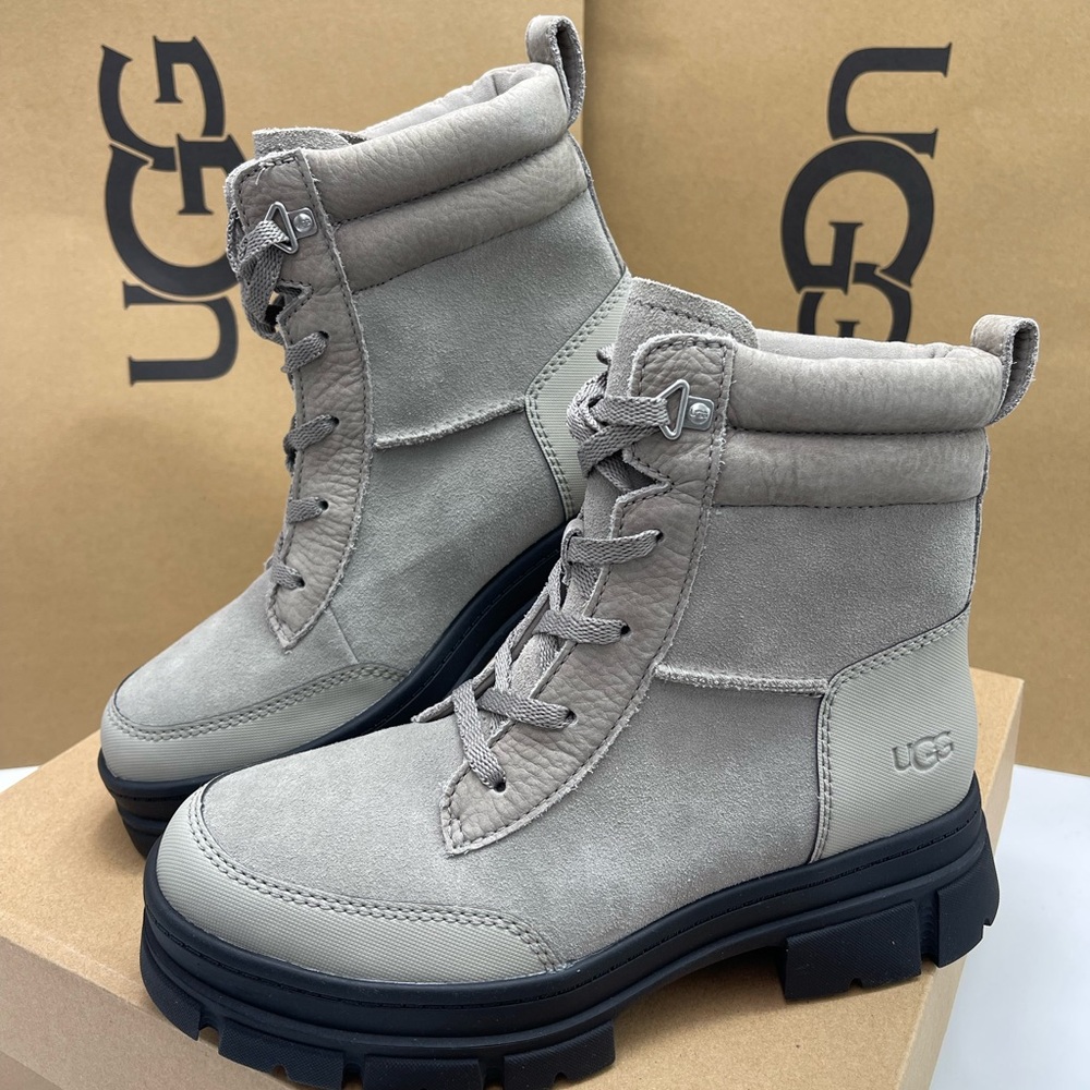 UGG Women 1174492
W ASHTON WEATHERIZED LACE UP Cobble Grey - Kicks Machine Boots - Picture 6 of 16